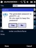 slimPASSWORDS - Generate new passwords
