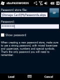 slimPASSWORDS - Load your password store file using your main password